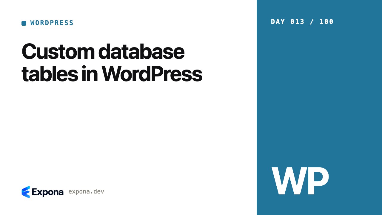 Custom database tables in WordPress: a step-by-step guide
