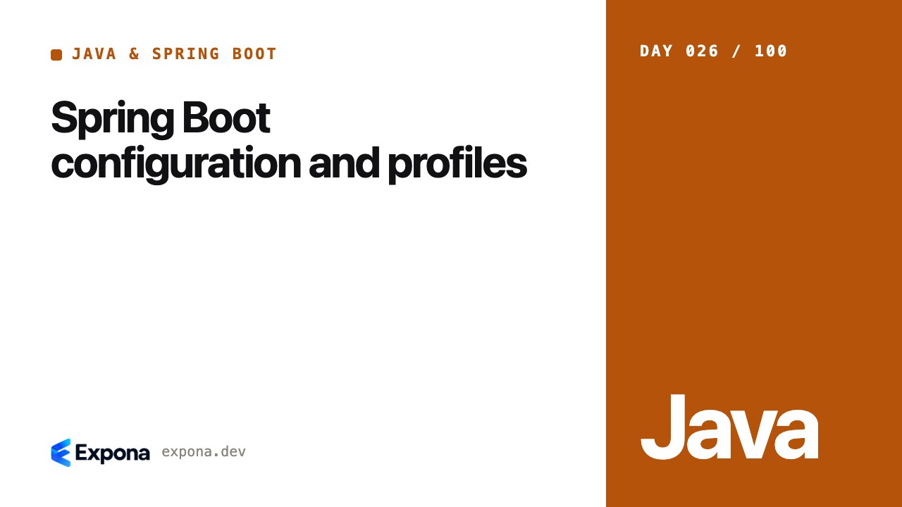 Spring Boot configuration and profiles, explained simply