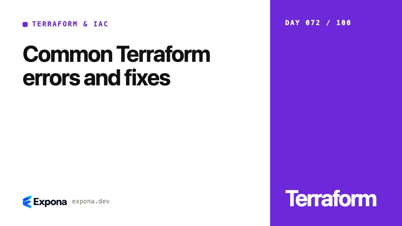 Common Terraform errors and fixes: a step-by-step guide