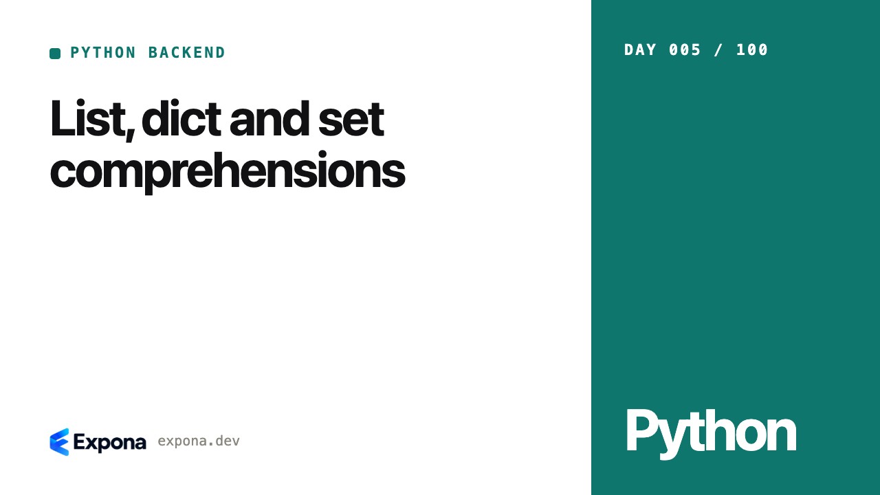 List, dict and set comprehensions: a step-by-step guide