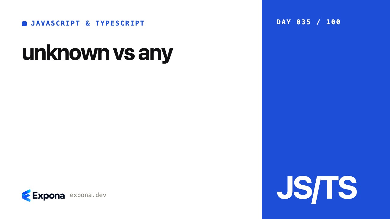 unknown vs any: a practical JavaScript & TypeScript guide