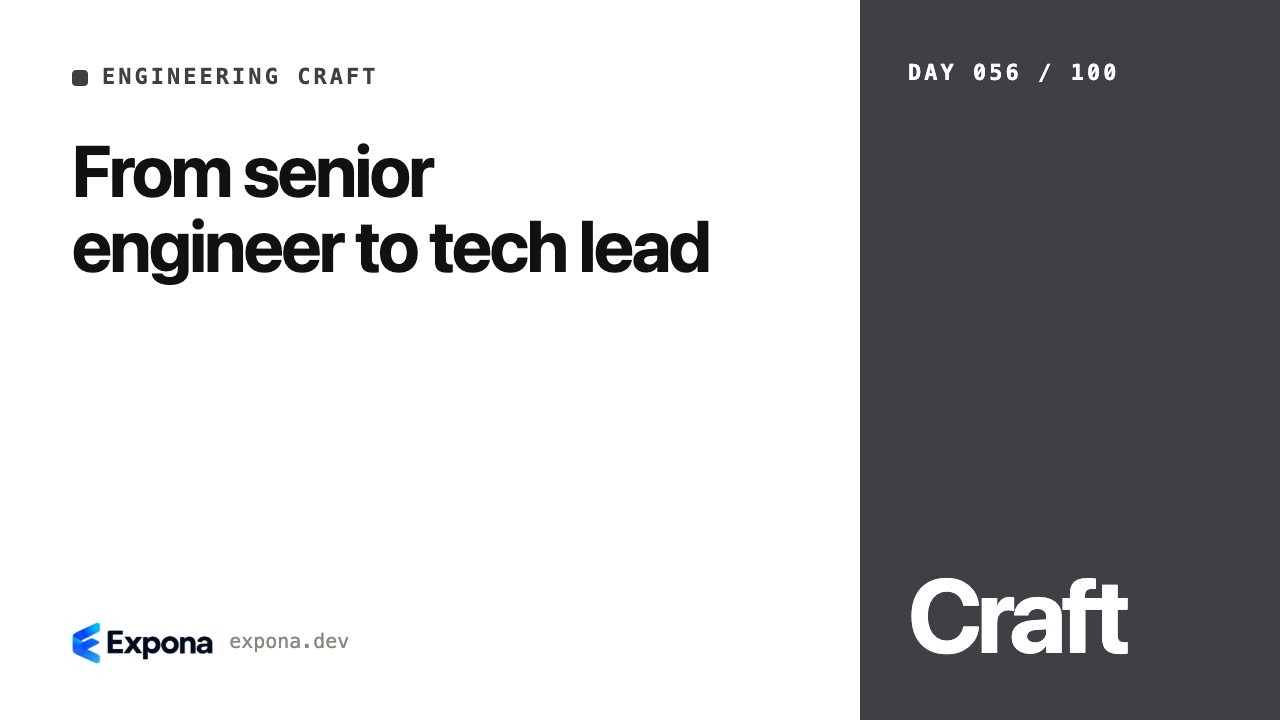 From senior engineer to tech lead: a step-by-step guide