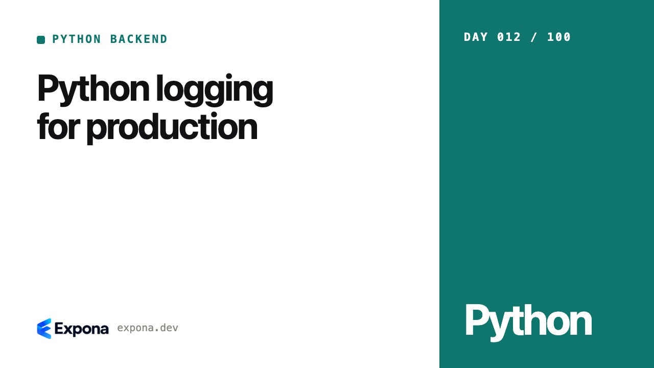 Python logging for production: best practices explained